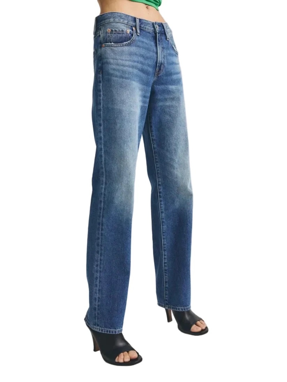 Issa Mid Rise Straight Jean - Picture 3 of 4